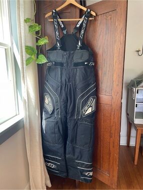 FXR Black Insulated Bib Snow Pants - Women's Snowmobile Bib